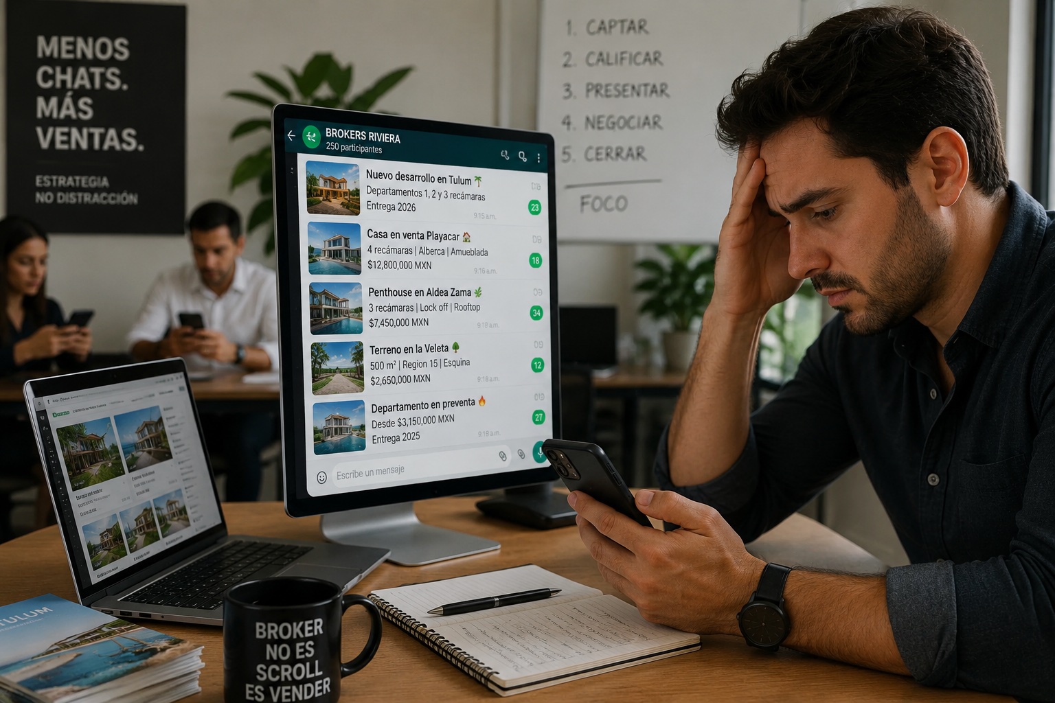 Los grupos de brokers en WhatsApp no venden más: solo nos mantienen ocupados